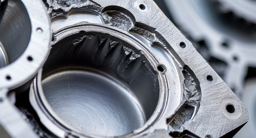 Shrinkage versus gas porosity detection in aluminum casting