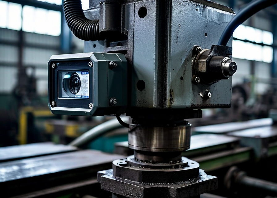 ForgePuls IP67 industrial camera node mounted on forging press